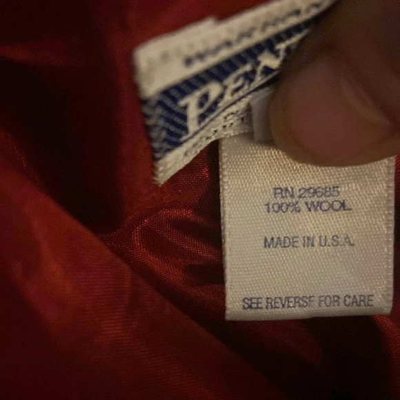 Pendleton Women’s 100% Virgin Wool Lined Blazer Red Size 10 Made in USA - Picture 15 of 15